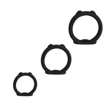 Little Cats Anillos Flexibles de Silicona Tres Diámetros Ajuste Seguro by BLACK POWER