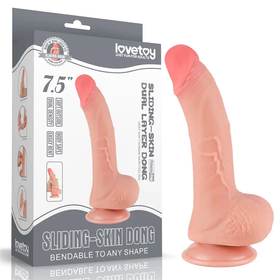 Realista De Silicona Doble Capa 7.5 Pulgadas Con Núcleo Firme by LOVETOY