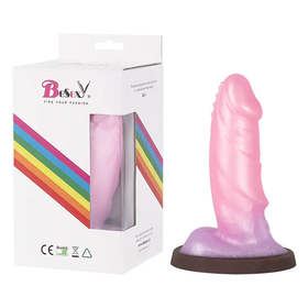 Dispositivo de Silicona Médica con Base Ventosa y Diseño Bicolor by BESEXY