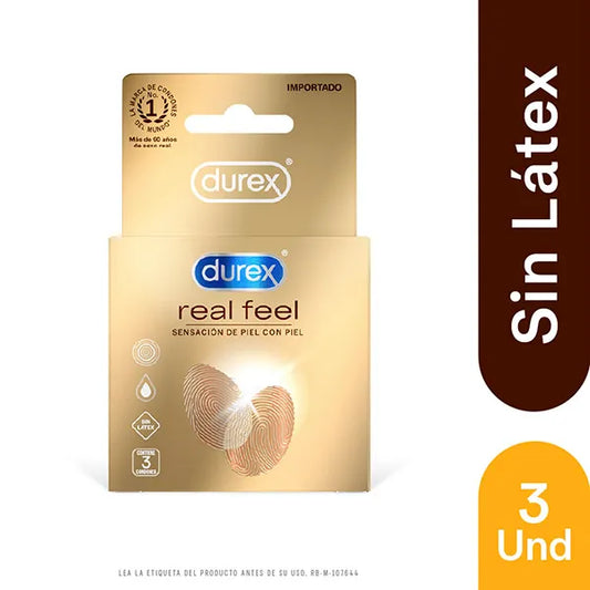 CONDONES DUREX REAL FEEL X3