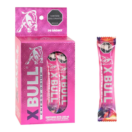 Energizante X-Bull Pink Sachet de 15 mL by SEXSHOPLAMORE