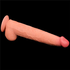 King Size Doble Densidad Con Piel Deslizante Y Ventosa by SEXSHOPLAMORE