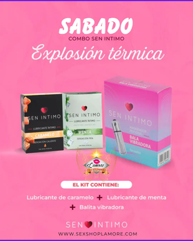 Caram Lubricante Caliente Base Agua Combo Térmico by lamoresex