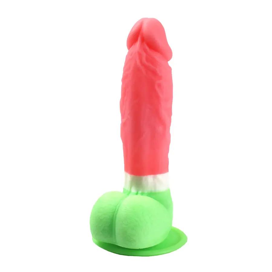 S Man Silicona Luminoso Multicolor Longitud Insertable 14.3 cm by BESEXY