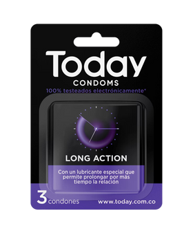 Today Látex Condones Acción Prolongada Lubricados X3 by lamoresex
