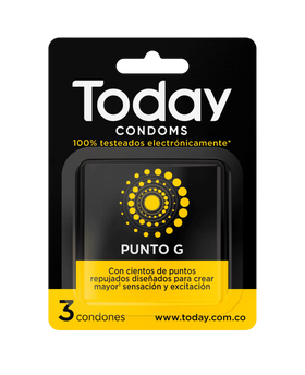 Today Látex Punto G X3 Condones Con Puntos Repujados Texturizados by lamoresex
