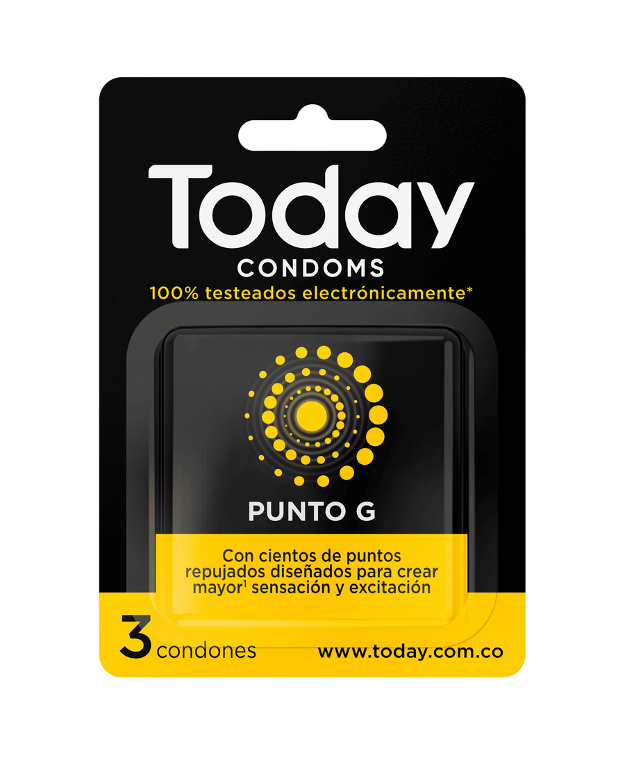 Today Látex Punto G X3 Condones Con Puntos Repujados Texturizados by lamoresex