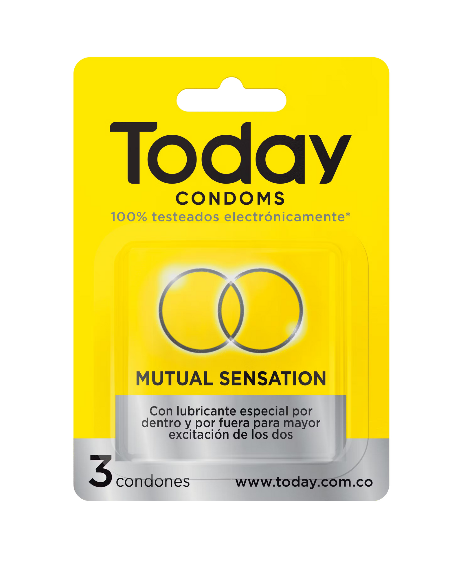 Today Látex Condones Mutual Sensation X3 Doble Lubricación by lamoresex