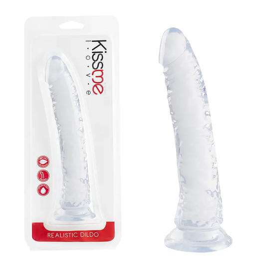 Dispositivo Insertable PVC Transparente Con Base Ventosa by KISSME LOVE