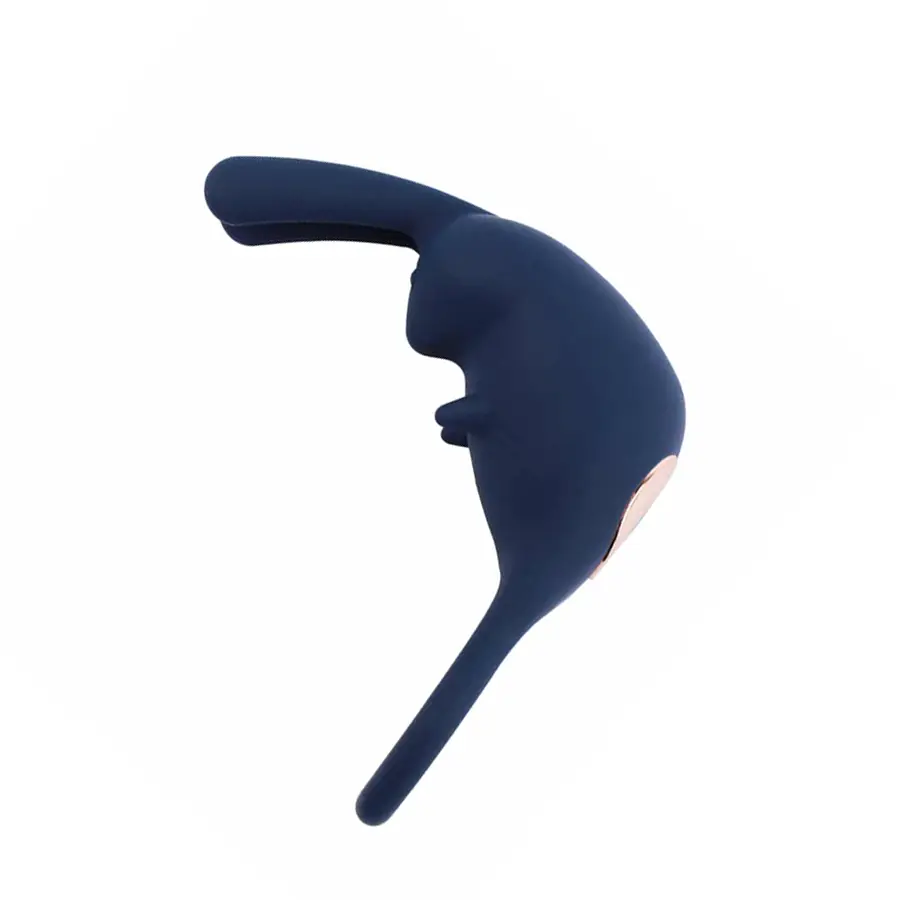 Anillo Vibrador Silicona Con 8 Funciones Conejo Azul by CHISA