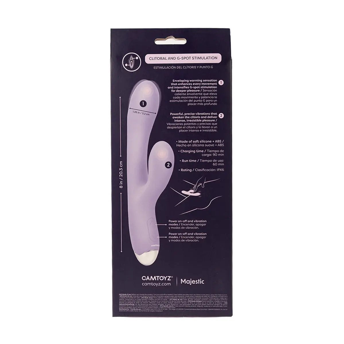 Vibrador Rabbit con sensación de calor Dona Camtoyz by SEXSHOPLAMORE
