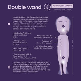 Double Wand Vibrador Wand Doble Camtoyz by SEXSHOPLAMORE