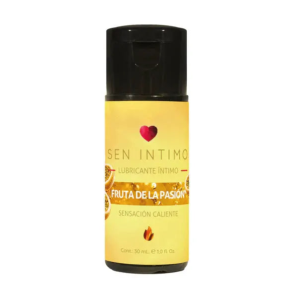 Lubricante Íntimo Caliente con Sabor a Maracuyá 30 ml – Sen Íntimo by SEXSHOPLAMORE