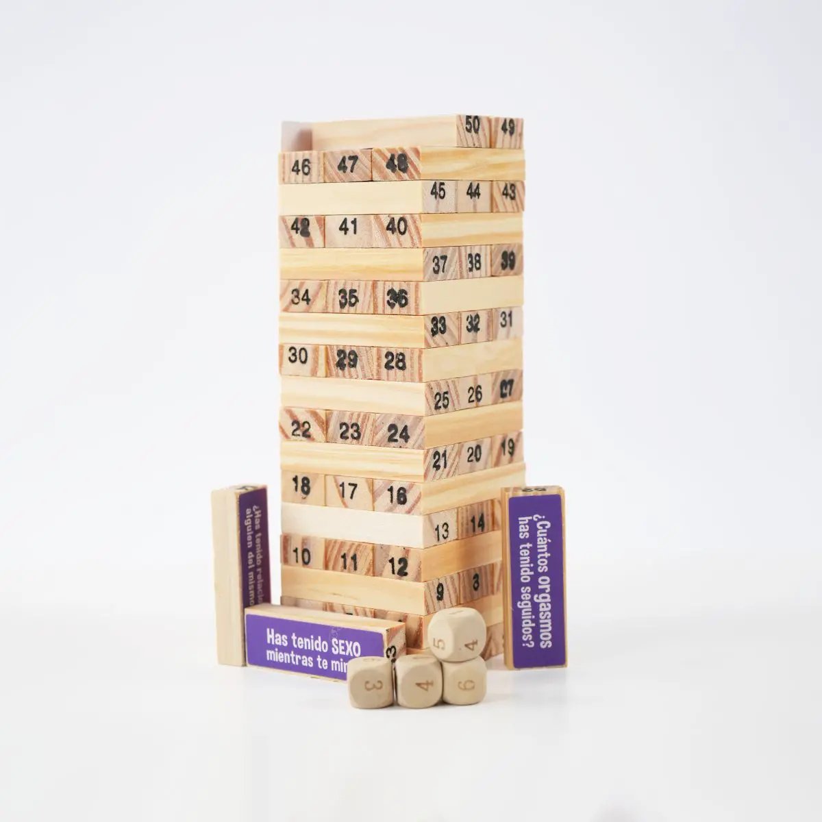 Juego De Mesa Jenga De Madera Con Desafíos Para Parejas by lamoresex
