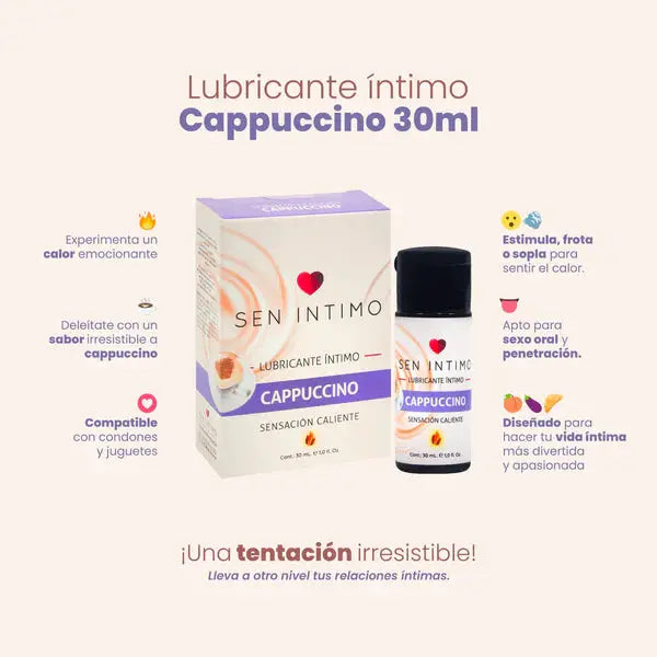 Lubricante Íntimo Caliente Cappuccino 30ml - Sen Íntimo by lamoresex