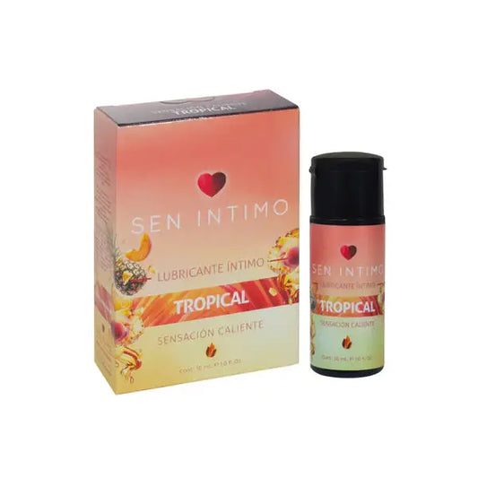 Lubricante Íntimo Caliente con Sabor Tropical 30 ml – Sen Íntimo by SEXSHOPLAMORE