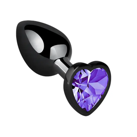 Accesorio Metálico Negro Con Forma De Corazón Para Dilatación by SEXSHOPLAMORE