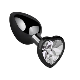 Accesorio Metálico Negro Con Forma De Corazón Para Dilatación by SEXSHOPLAMORE