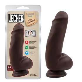 Lecher Brown Dispositivo Realista de Placer en TPE 18 cm Base Ventosa by CHISA