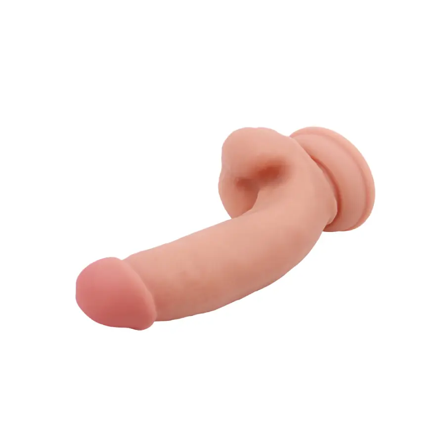 Pornographer Realista Silicona Líquida Semi Curvo Base Con Ventosa by CHISA
