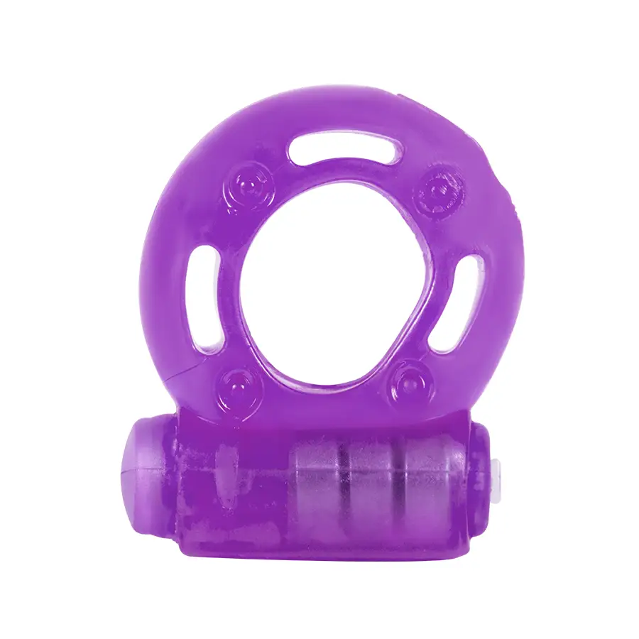 Anillo Vibrador De Silicona Médica Con Apretado Y Vibración by BLACK POWER