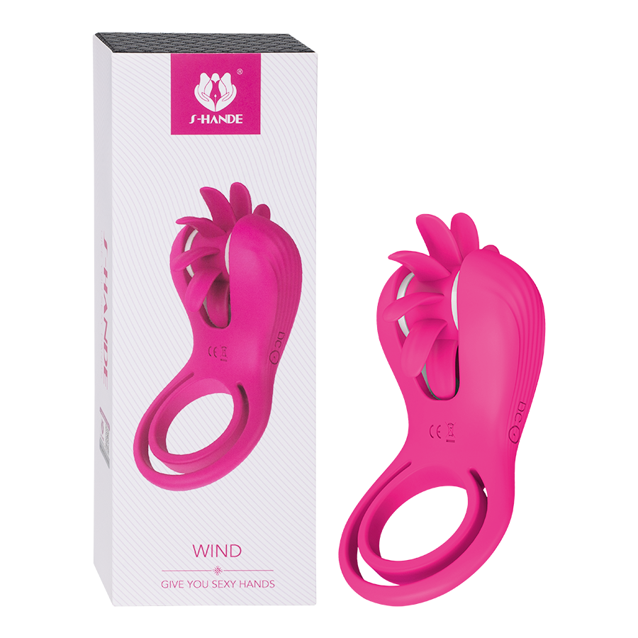 Wind Anillo De Silicona Con Extensiones Texturizadas Para Estimulación by SHANDE