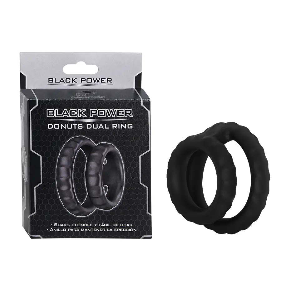 Anillos Dobles Donuts Silicona Flexibles Ergonómicos Conjunto De Dos Diámetros by BLACK POWER