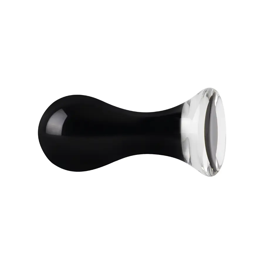 Tapón De Cristal Negro Con Base Transparente Y Alta Resistencia by SEXGLASS
