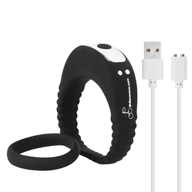 Anillo Vibrador Doble Aro de Silicona, Firmeza Prolongada y Estímulo al Clítoris by SEXSHOPLAMORE