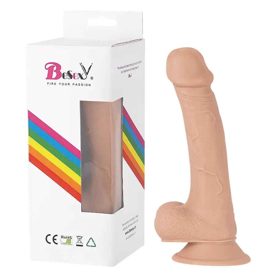 Stiff Flesh Silicona Realista Con Ventosa Base Antideslizante by BESEXY