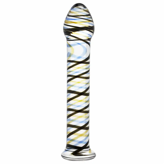 Accesorio De Vidrio Con Líneas Coloridas No Tóxico Resistente by SEXGLASS