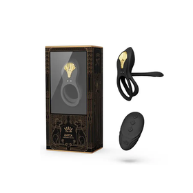 ZALO Bayek Anillo Vibrador De Silicona Obsidian Black 8 Modos by ZALO