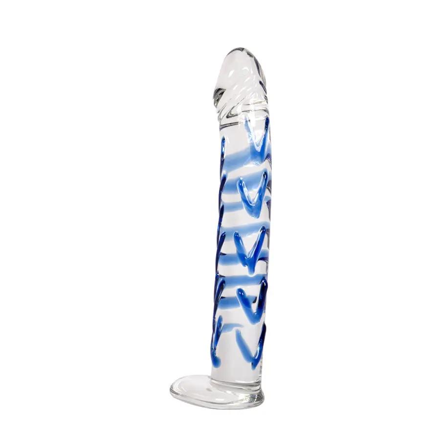 Classi Blue Dispositivo Íntimo De Vidrio Ultra Delgado Con Textura 3D by SEXGLASS