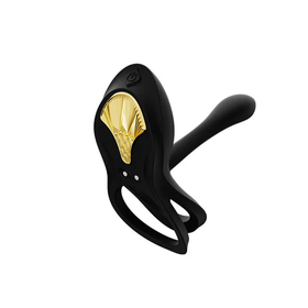 ZALO Bayek Anillo Vibrador De Silicona Obsidian Black 8 Modos by ZALO