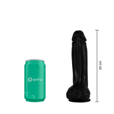 Rafael Dispositivo Sexual Realista Silicona Negro Sumergible Firme by ELFO