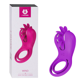 Wind Purple Anillo De Silicona Texturizado Para Estimulación En Extremo by SHANDE