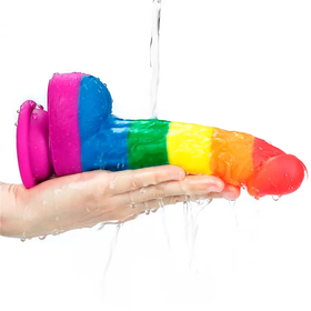 Prider Silicona Arcoíris 8 Pulgadas Con Ventosa Dispositivo Íntimo by LOVETOY