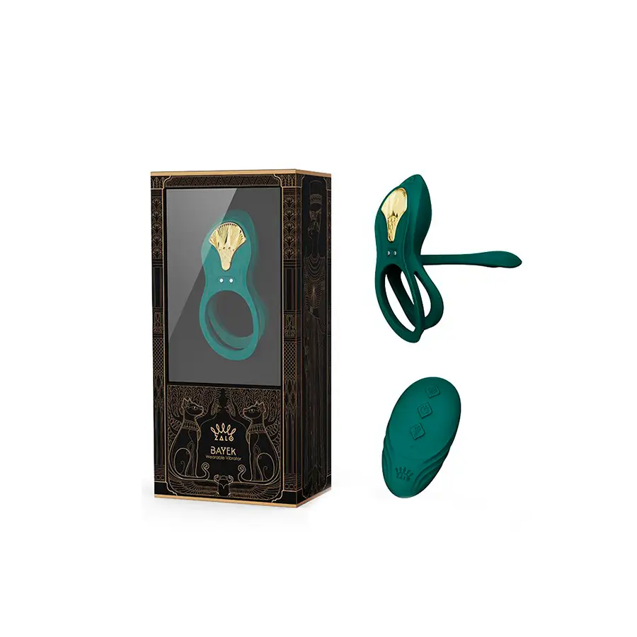 Zalo Bayek Anillo Silicona Para Parejas Con Control Por App 8 Modos Turquesa by ZALO