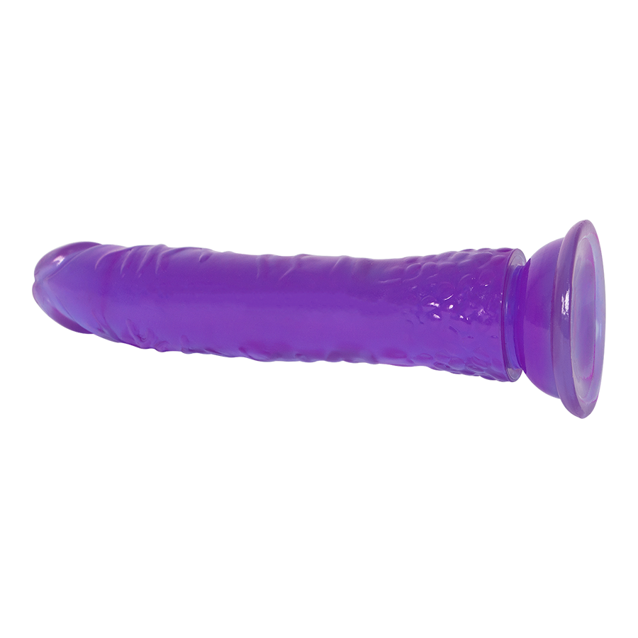 Inserto Anatómico Realista Morado Con Base Ventosa Silicona 21 cm by KISSME LOVE